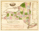 Vintage Map of New York 1833