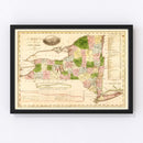 Vintage Map of New York 1833