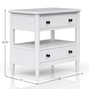 Open Nightstand With 2 Drawers by Unique Piece Furniture