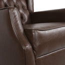 Amedou Contemporary Tufted Wingback Rocking Chair - Dark Brown by HouseOfZazla