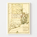 Vintage Map of Rhode Island 1797
