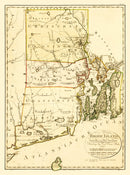 Vintage Map of Rhode Island 1797