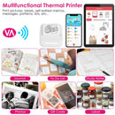 Pocket Wireless Thermal Printer Portable Mini Sticker Maker Machine Rechargeable Inkless Photo PrinterÊfor Printing Label Journal Study Notes Memo Pho