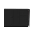 U Style 89.7'' Wooden Sideboard with Extendable Table