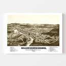 Vintage Map of Hillsborough-Bridge, New Hampshire 1884