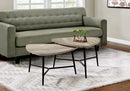 Table Set, Coffee, End, Side, Accent, Living Room - Taupe by HouseOfZazla