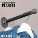 1/2 in. x 10 in. Clothing Hanging Bracket Kit, 4-Pack by PIPE DECOR