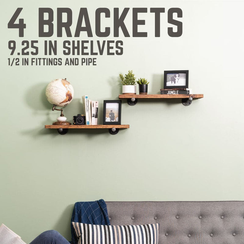 1/2 in. x 10 in. Shelf Bracket Kit, 4 Pack, photo 5 of 8