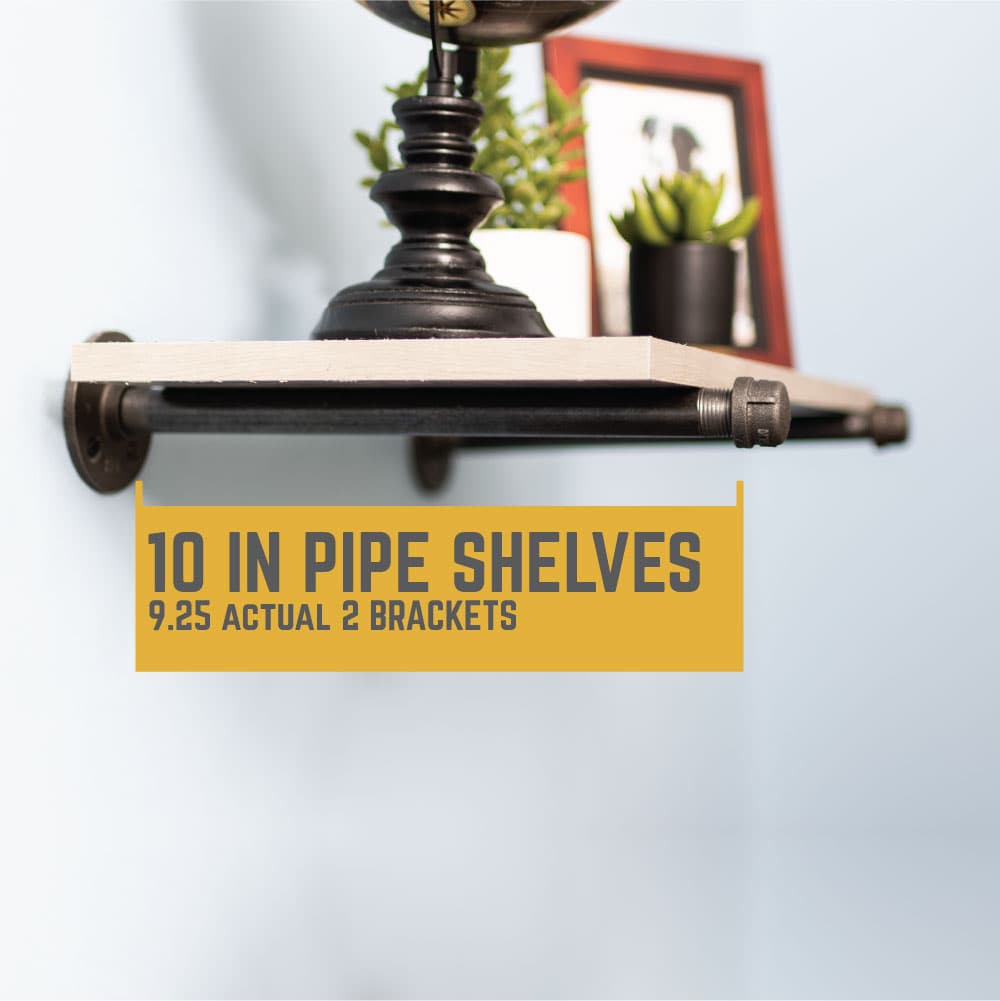 1/2 in. x 10 in. Shelf Bracket Kit, 2 Pack, photo 3 of 9