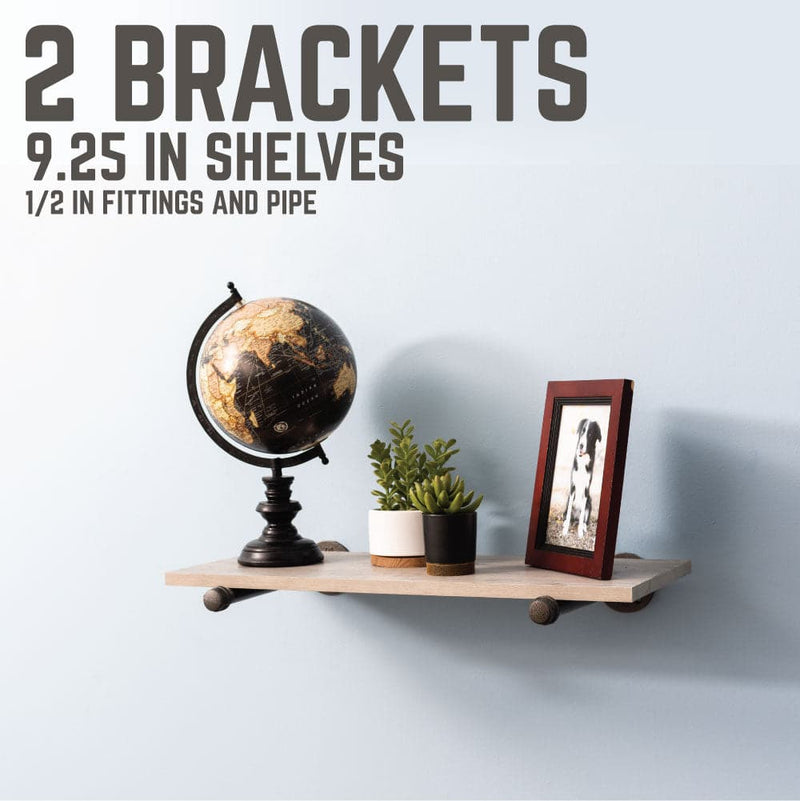 1/2 in. x 10 in. Shelf Bracket Kit, 2 Pack, photo 7 of 9