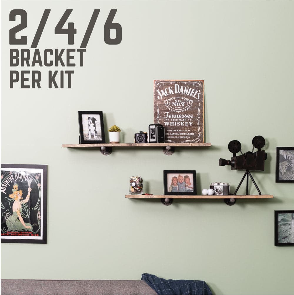 1/2 in. x 10 in. Shelf Bracket Kit, 2 Pack, photo 4 of 9