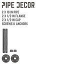 1/2 in. x 10 in. Shelf Bracket Kit, 2 Pack