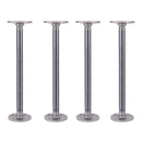 1/2 in. x 12 in. Round Flange Pipe Table Legs - 4 Pack