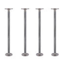 1/2 in. x 18 in. Round Flange Pipe Table Legs - 4 Pack
