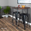 H-Leg Bar Height Pipe Table Legs (Set of 2)