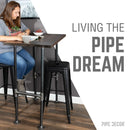 H-Leg Bar Height Pipe Table Legs (Set of 2) by PIPE DECOR