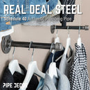 1/2 in. x 8 in. Clothing Hanging Bracket Kit, 4-Pack by PIPE DECOR