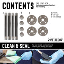 1/2 in. x 8 in. Clothing Hanging Bracket Kit, 4-Pack by PIPE DECOR