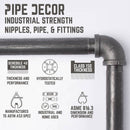 1/2 in. x 3 in. Double Flange Angled Bracket Kit, 4 Pack