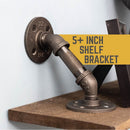 1/2 in. x 3 in. Double Flange Angled Bracket Kit, 4 Pack