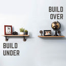 1/2 in. x 4 in. Double Flange Angled Bracket Kit, 4 Pack