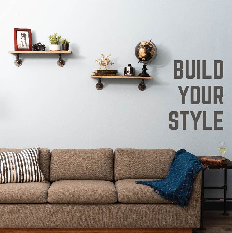 1/2 in. x 4 in. Double Flange Angled Bracket Kit, 4 Pack