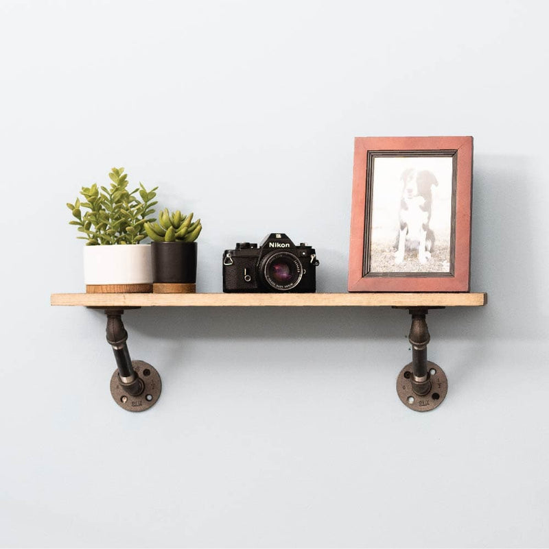 1/2 in. x 4 in. Double Flange Angled Bracket Kit, 4 Pack