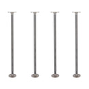 1/2 in. x 24 in. Round Flange Pipe Table Legs - 4 Pack