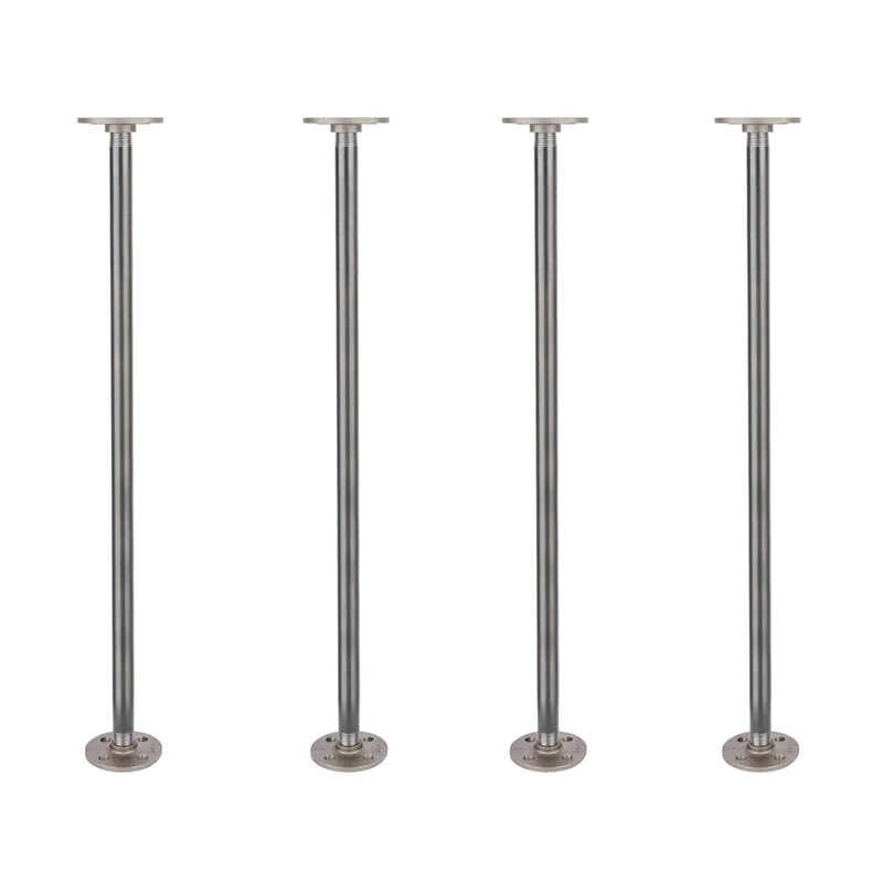 1/2 in. x 24 in. Round Flange Pipe Table Legs - 4 Pack
