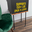 1/2 in. x 24 in. Round Flange Pipe Table Legs - 4 Pack