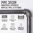 Wall Hook 4 Pack By PIPE DECOR