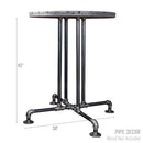 Black Jack Bar Height Pipe Table Legs