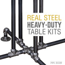 Black Jack Bar Height Pipe Table Legs by PIPE DECOR