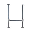 1 in. Heavy Duty H Round Flange Desk Main. Leg - 1 Leg