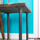 1 in. x 18 in. Round Flange Pipe Table Legs - 4 Pack