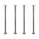 1 in. x 30 in. Round Flange Pipe Table Legs - 4 Pack