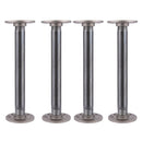 1 in. x 12 in. Round Flange Pipe Table Legs - 4 Pack