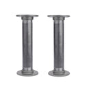 2 in. x 12 in. Round Flange Pipe Table Legs - 2 Pack