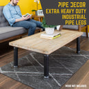 2 in. x 12 in. Round Flange Pipe Table Legs - 2 Pack