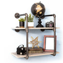 2 -Tier Wall Mounted Shelf By PIPE DECOR