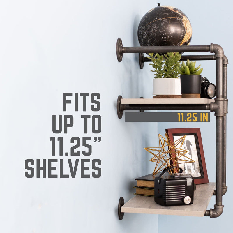 2 -Tier Wall Mounted Shelf By PIPE DECOR, photo 4 of 9