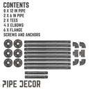 2 -Tier Wall Mounted Shelf By PIPE DECOR