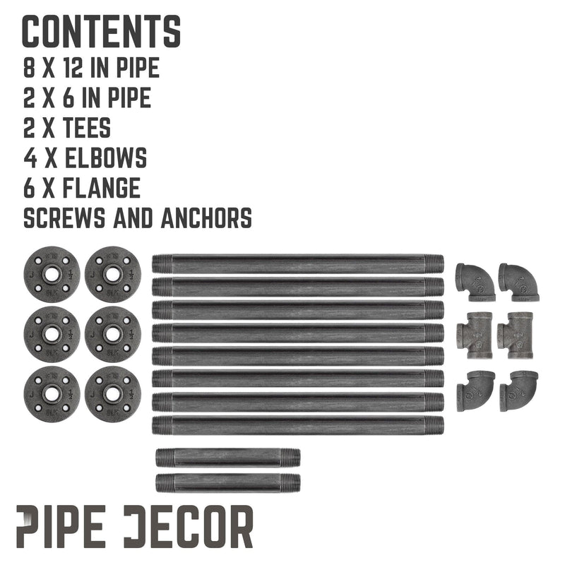 2 -Tier Wall Mounted Shelf By PIPE DECOR