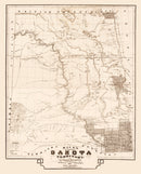 Vintage Map of South Dakota 1872