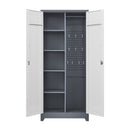 Lockers With Locking Doors, Adjustable Shelves, High Broom Tool Storage Cabinet by HouseOfZazla