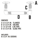 3/4 in. Classic Barn Door Handle - 11 in. L