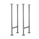 3/4 in. H Pipe Round Flange Console Table Legs-13.25 in. Wide