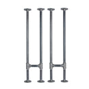 3/4 in. H Pipe Leg Kit Console Table, 9.75 in. W - 2 pack