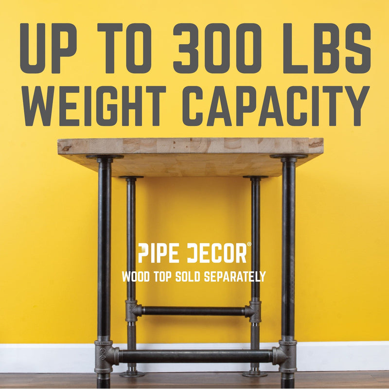 3/4 in. H Pipe Desk Legs - 2 Pack