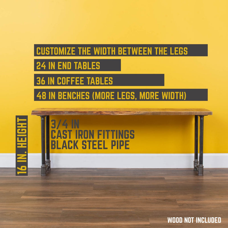 3/4 in. U Bench Leg Kit